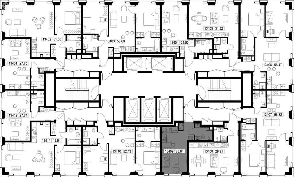 Квартира-студия: Москва, ЗАО, Можайский район (23.84 м) - Фото 1