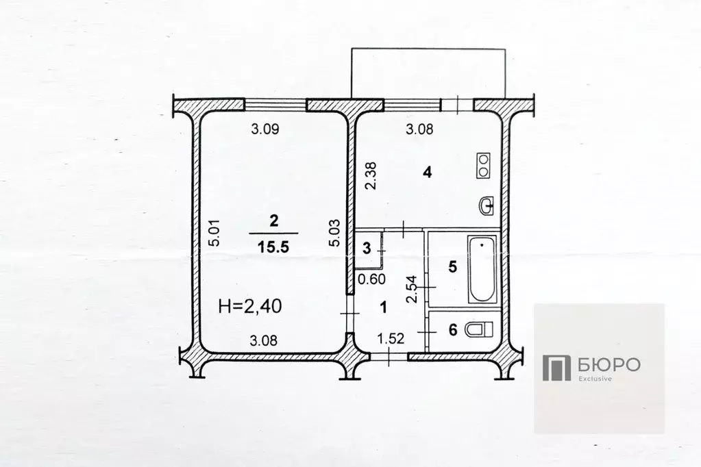 1-к кв. Волгоградская область, Волжский Советская ул., 41А (30.3 м) - Фото 2