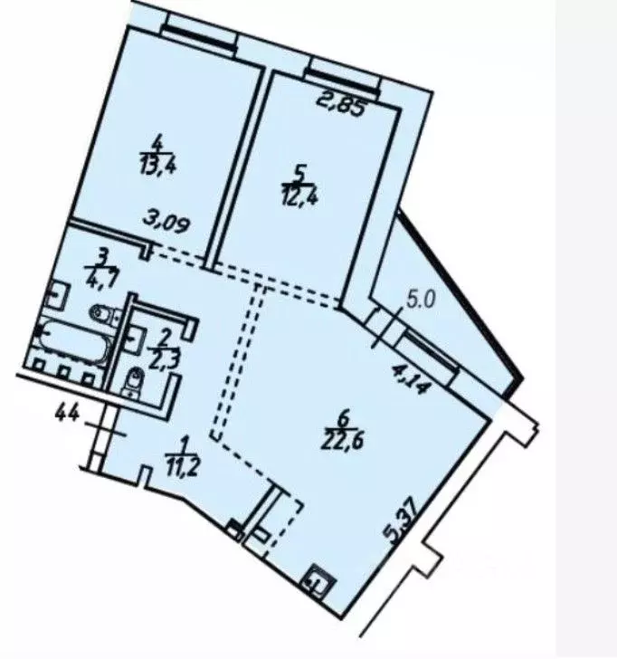 2-к кв. Иркутская область, Иркутский муниципальный округ, Маркова рп, ... - Фото 2