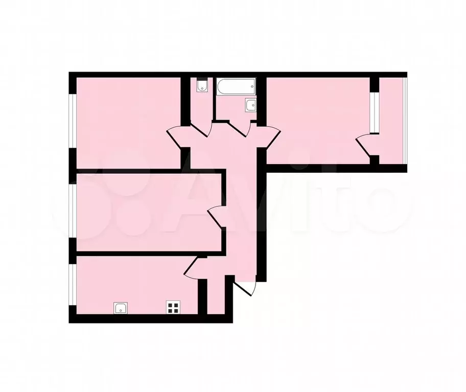 3-к. квартира, 65 м, 9/9 эт. - Фото 0
