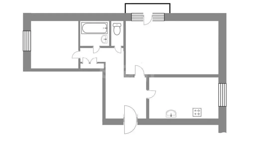 2-комнатная квартира: Сатка, микрорайон Западный, 13 (49 м) - Фото 1