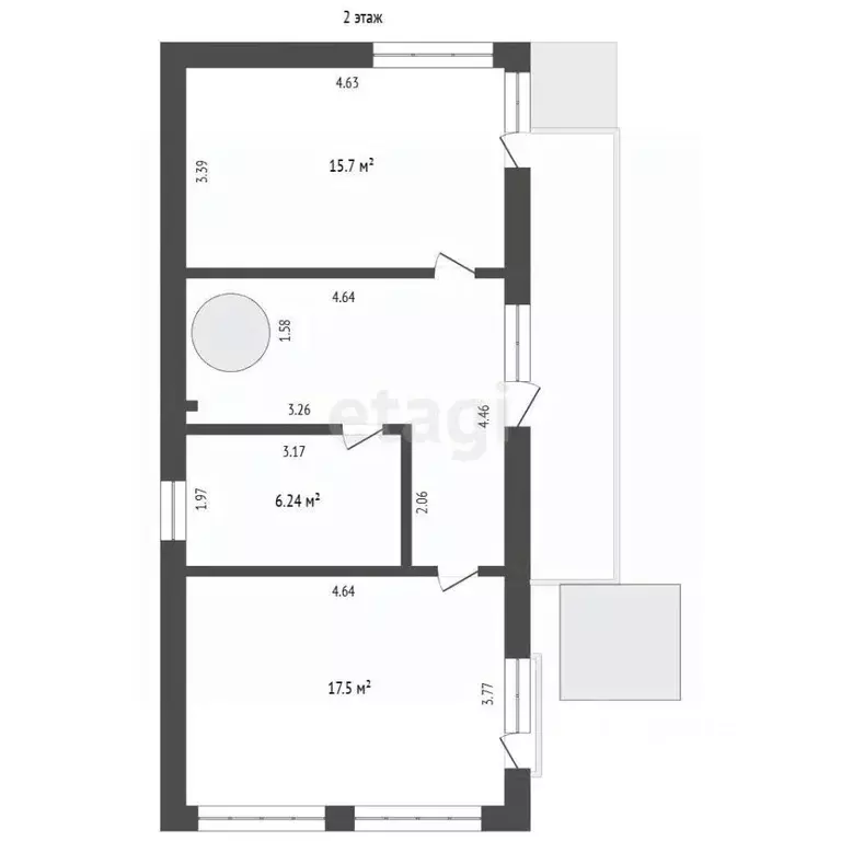 Дом в Мордовия, Лямбирский район, с. Берсеневка ул. Северная, 12В (95 ... - Фото 1