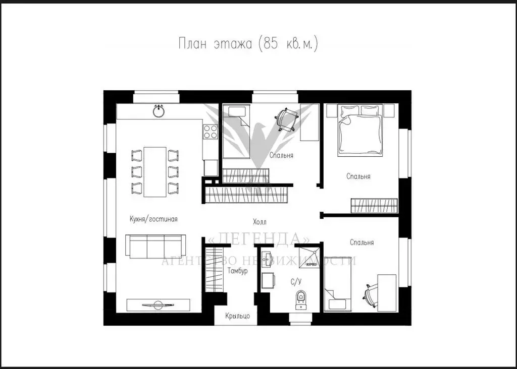 Дом в село Чепчуги, Советская улица (85 м) - Фото 2