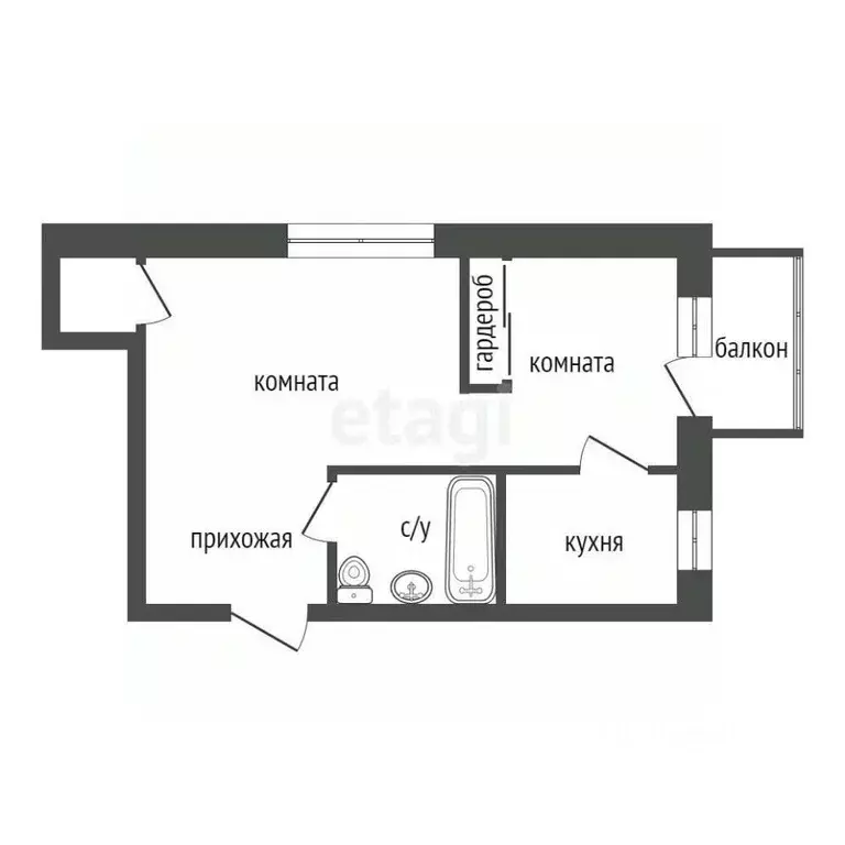 1-к кв. Красноярский край, Красноярск имени газеты Красноярский ... - Фото 2