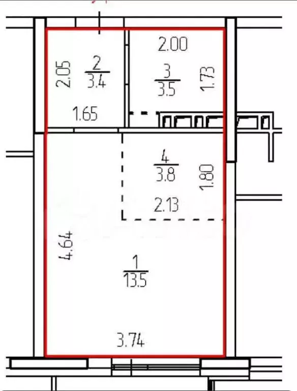 Квартира-студия: Пермь, Спартаковская улица, 3 (26 м) - Фото 1