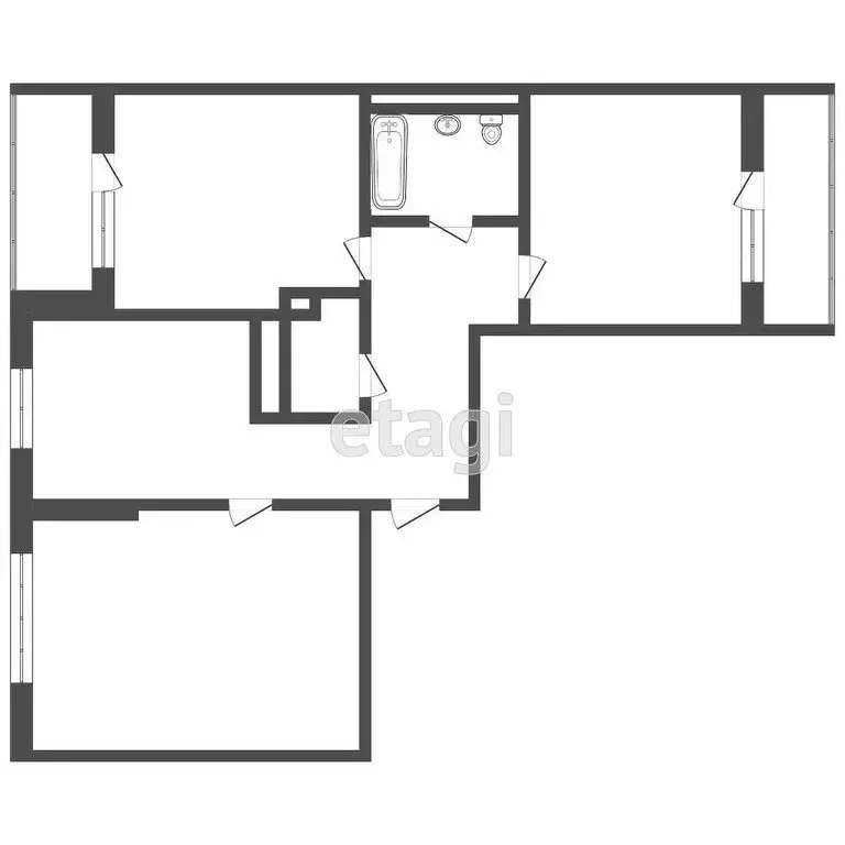 3-комнатная квартира: Тверь, улица Фрунзе, 24 (84 м) - Фото 0