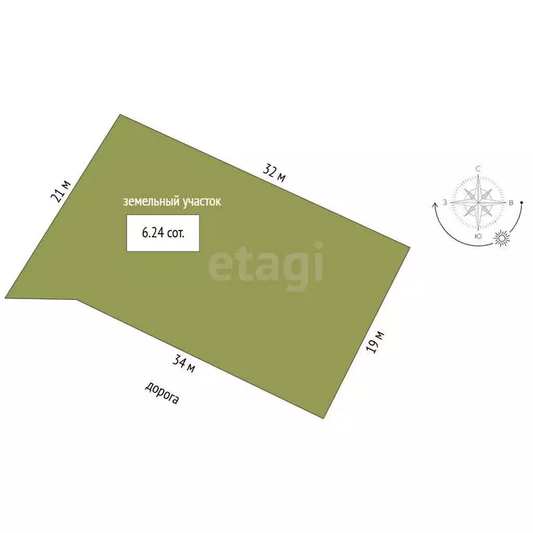 Участок в Заводоуковск, улица Гилёвская Роща (6.24 м) - Фото 1