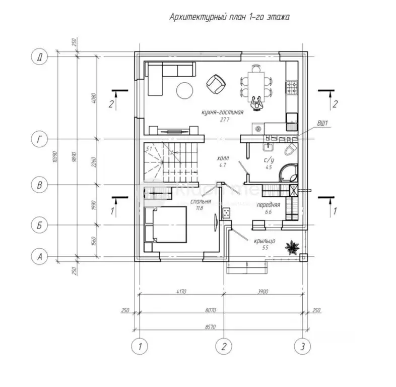 Дом в Татарстан, Казань Малые Клыки жилмассив, ул. Озерная (138 м) - Фото 2