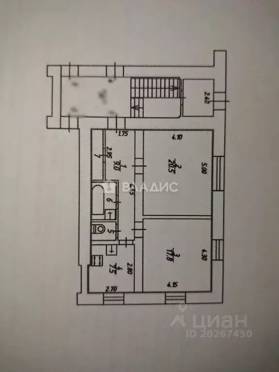 2-к кв. Калужская область, Калуга Телевизионная ул., 19 (62.2 м) - Фото 2