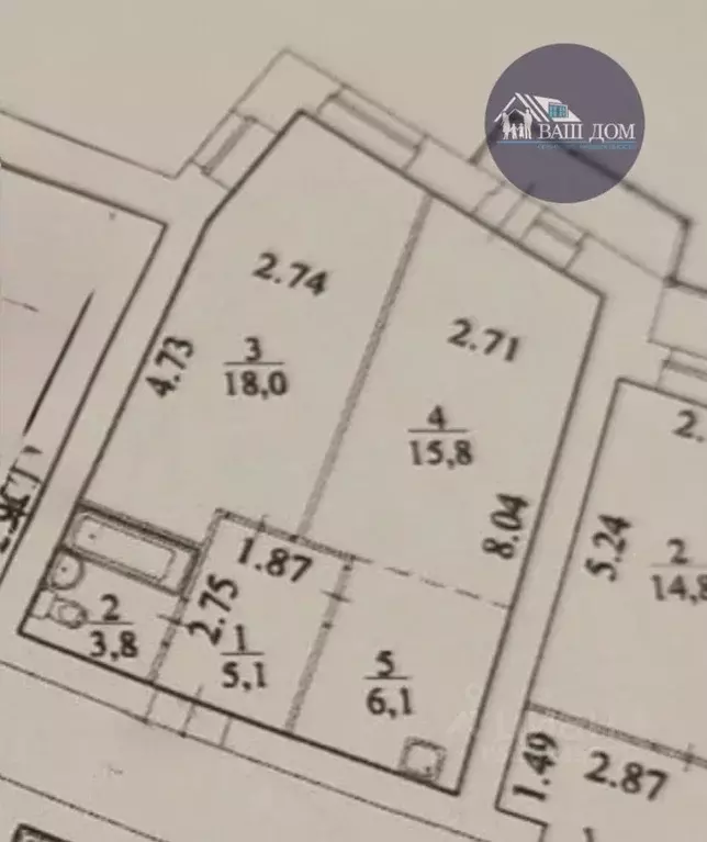 1-к кв. Архангельская область, Северодвинск ул. Ломоносова, 85к2 (49.0 ... - Фото 1