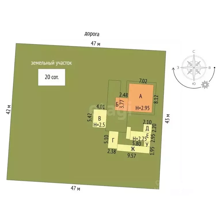 Дом в Крым, Раздольненский район, Березовское с/пос, с. Березовка ул. ... - Фото 2
