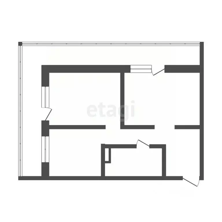 2-к кв. Томская область, Томск Большая Подгорная ул., 87блок5 (73.0 м) - Фото 1