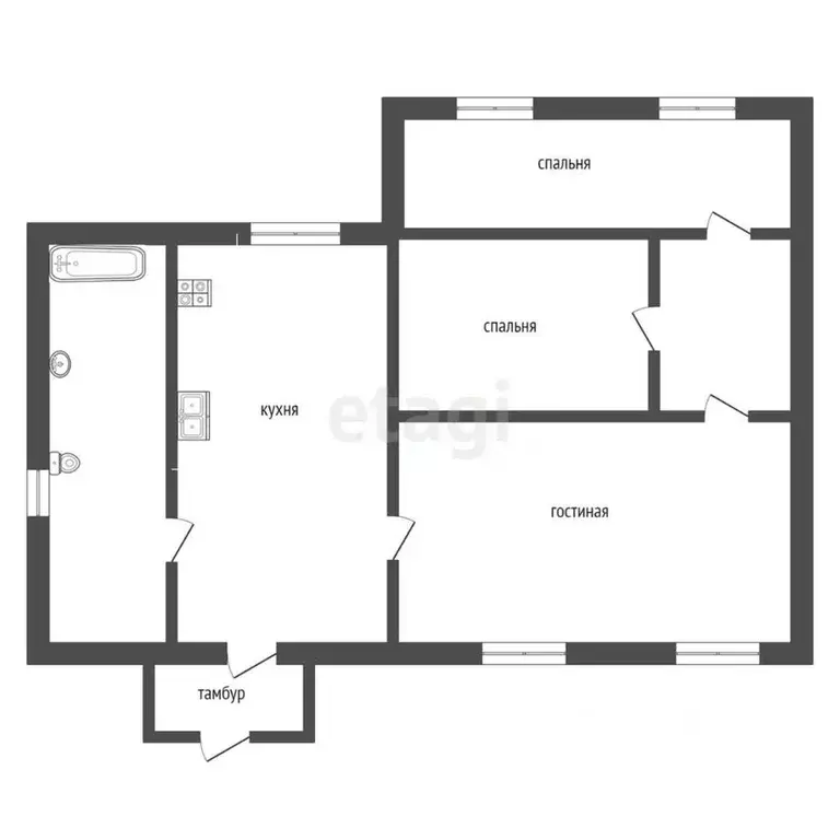 Дом в Саратовская область, Энгельсский район, с. Безымянное Колхозная ... - Фото 2