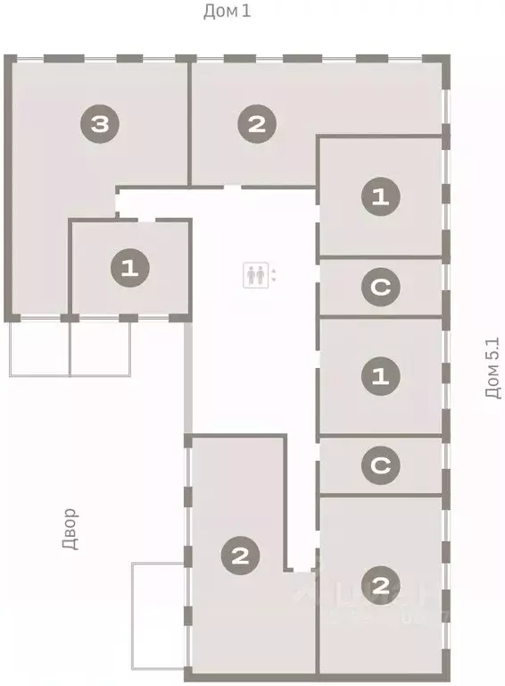 2-к кв. Тюменская область, Тюмень Мысовская ул., 26к2 (78.18 м) - Фото 1