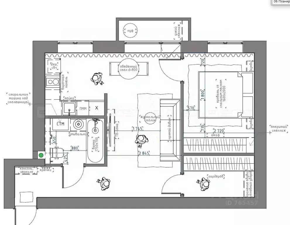 2-к кв. Татарстан, Казань ул. Павлюхина, 114 (46.0 м) - Фото 2
