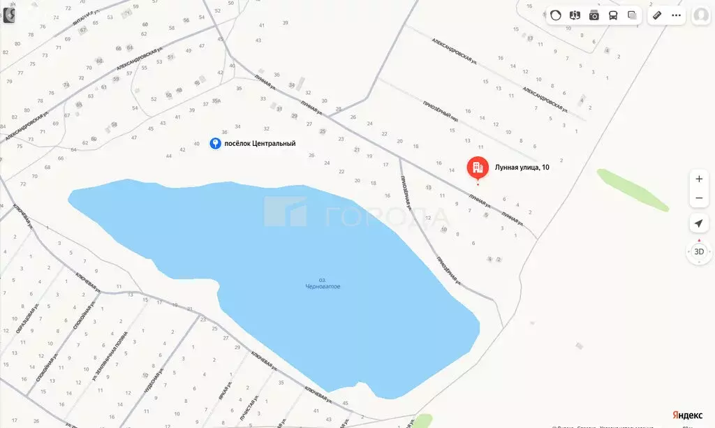 Участок в посёлок Центральный, Лунная улица, 10 (10 м) - Фото 1