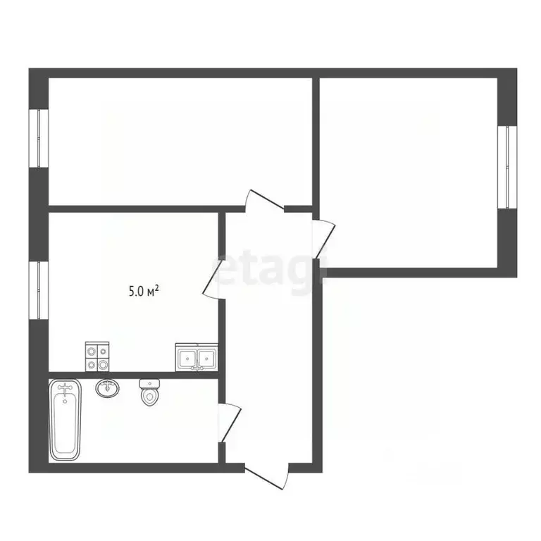 2-к кв. Владимирская область, Муром Московская ул., 116 (53.4 м) - Фото 1