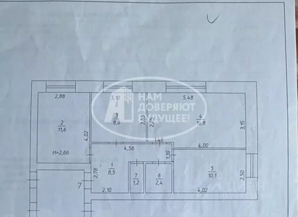 3-к кв. Пермский край, Чернушка ул. Францева, 10 (60.0 м) - Фото 0