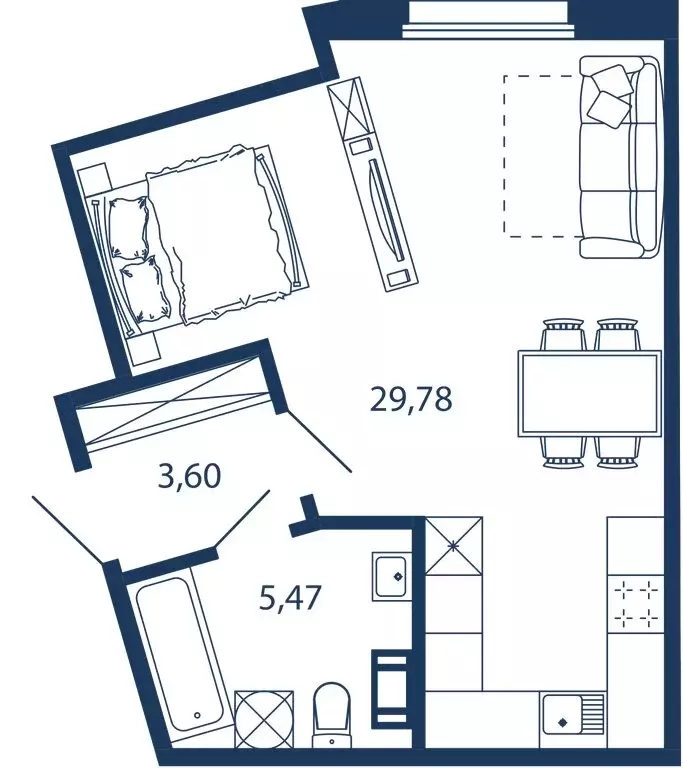 Квартира-студия: Сестрорецк, улица Инструментальщиков, 18 (38.85 м) - Фото 0