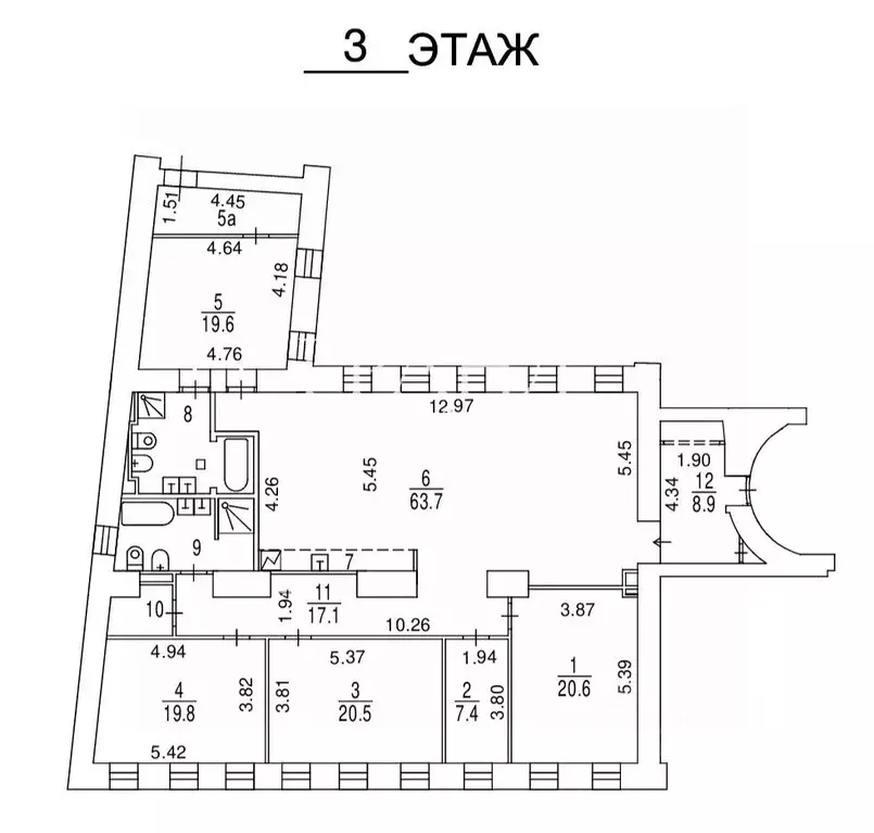 5-к кв. Москва Фурманный пер., 10 (208.0 м) - Фото 2