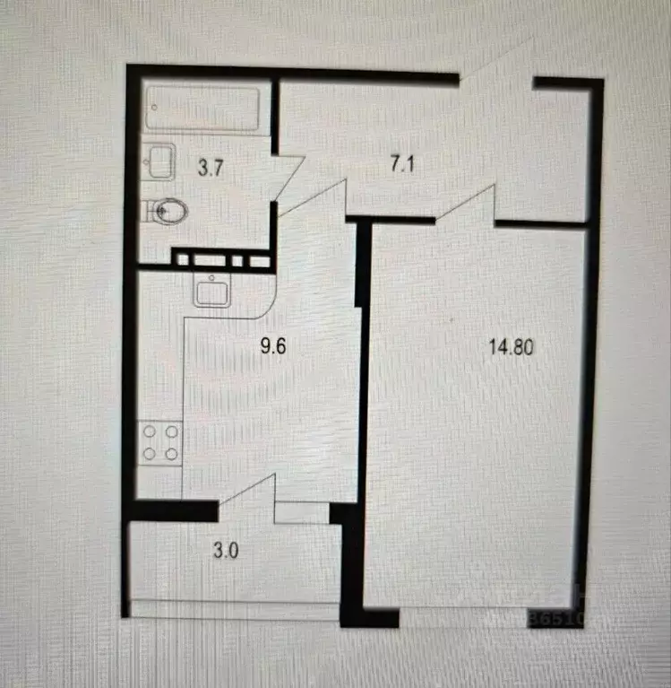 1-к кв. Саратовская область, Саратов Лунная ул., 32к1 (38.2 м) - Фото 1
