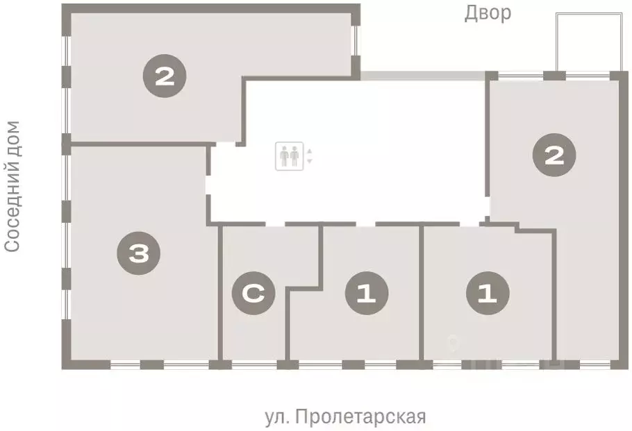 1-к кв. Курганская область, Курган Центральный жилрайон, Дом Кино ... - Фото 1