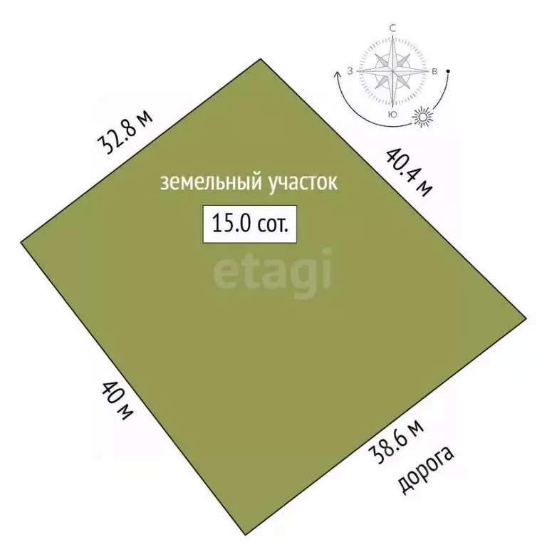 Участок в Татарстан, Елабужский район, Поспеловское с/пос, пос. ... - Фото 2