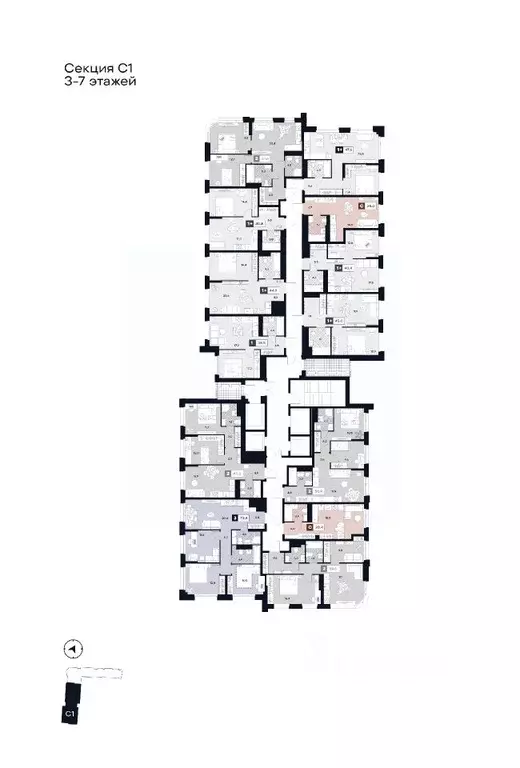 Студия Москва Лодочная ул., 27К2 (28.4 м) - Фото 1