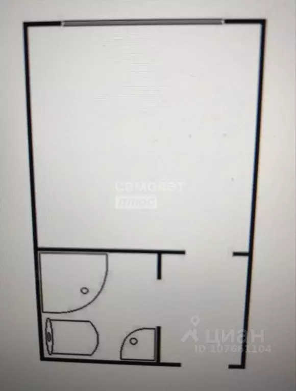 1-к кв. Липецкая область, Липецк Московская ул., 15 (13.0 м) - Фото 2