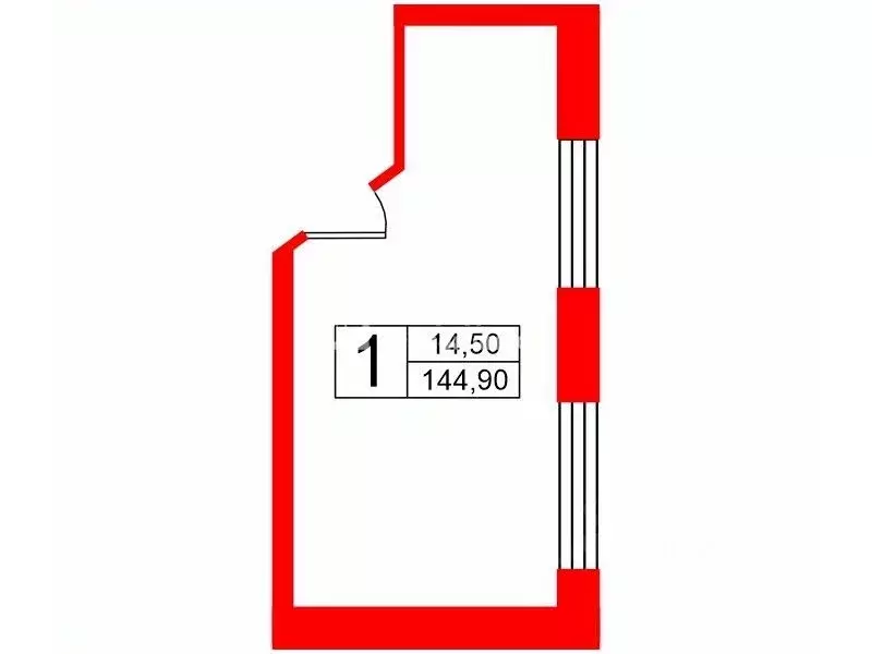 Комната Санкт-Петербург 8-я Советская ул., 32 (14.5 м) - Фото 1