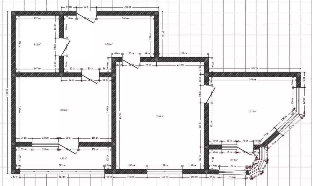 2-комнатная квартира: посёлок Краснодарский, 66к2 (54 м) - Фото 0