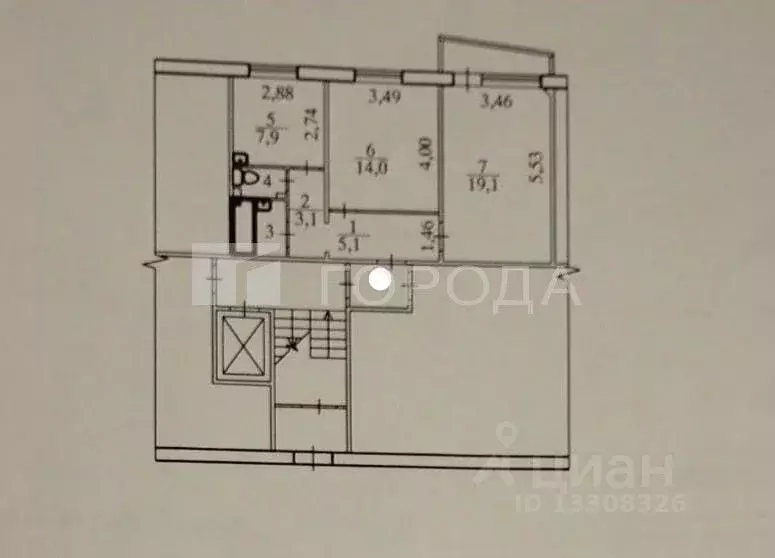 2-к кв. Новосибирская область, Кольцово рп 28 (53.0 м) - Фото 2
