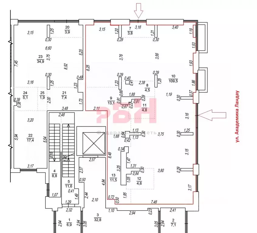 Торговая площадь в Свердловская область, Екатеринбург ул. Академика ... - Фото 2