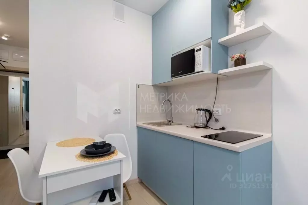 Студия Тюменская область, Тюмень ул. Андрея Кореневского, 11 (20.2 м) - Фото 1