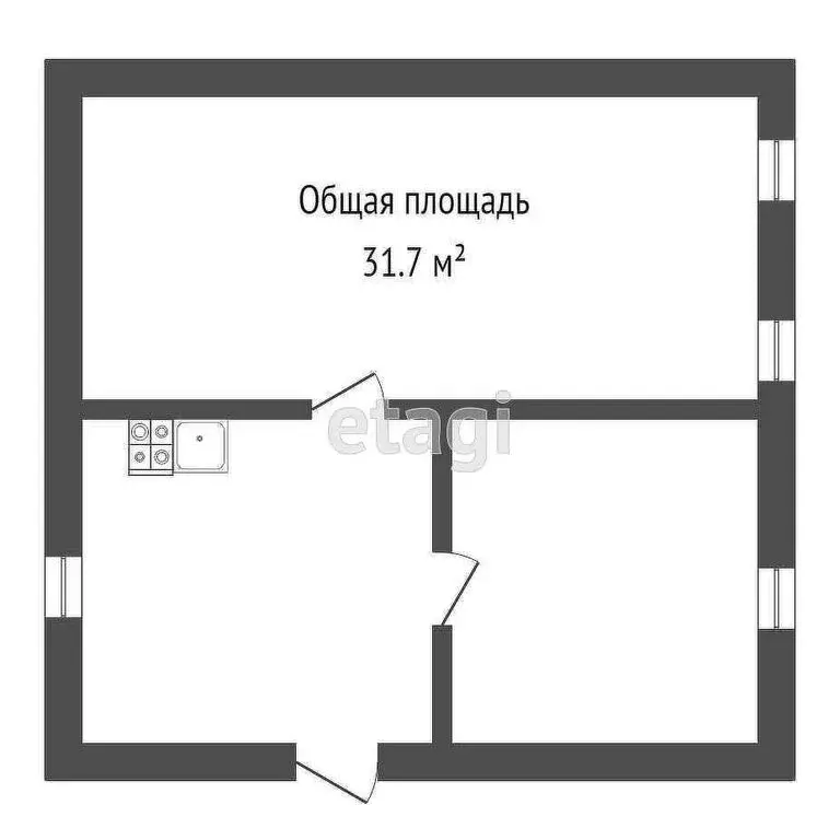 Дом в посёлок Нагорный, Овражный переулок (32 м) - Фото 1