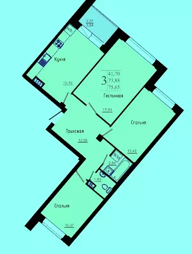 Продаётся 3-к квартира, 75 м - Фото 0