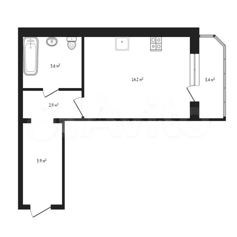 Квартира-студия, 30 м, 9/12 эт. - Фото 0