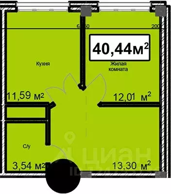 1-к кв. Ставропольский край, Ессентуки ул. Благодатная, 24 (40.44 м) - Фото 0