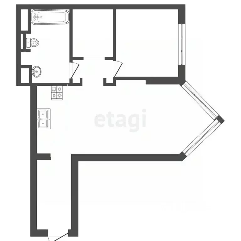 2-к кв. Москва Флотская ул., 7к4 (62.9 м) - Фото 2