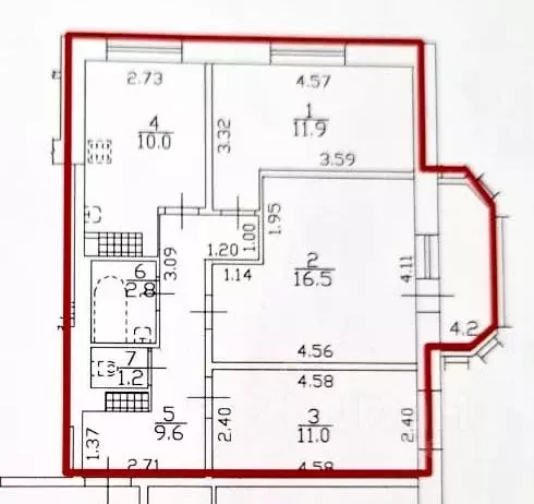 3-к кв. Санкт-Петербург ул. Доблести, 14к1 (63.0 м) - Фото 1