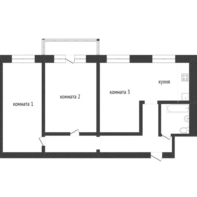 3-комнатная квартира: Златоуст, улица Машиностроителей, 33 (53.8 м) - Фото 0
