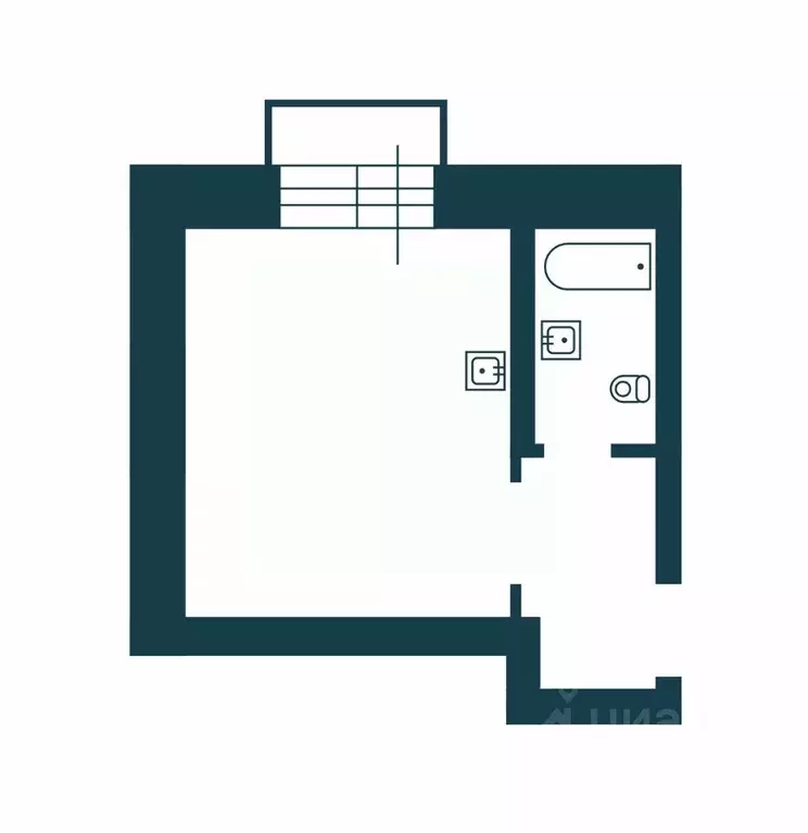 Студия Новосибирская область, Новосибирск Большая ул., 670 (19.8 м) - Фото 2