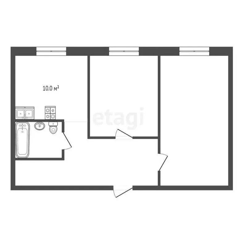 2-комнатная квартира: Нарынка, улица Королёва, 10 (45.1 м) - Фото 0