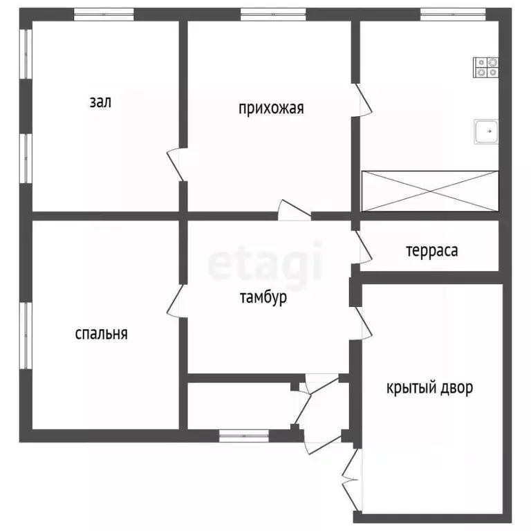 Дом в Владимирская область, Муром с. Борисово, ул. Овражная, 14 (51 м) - Фото 0