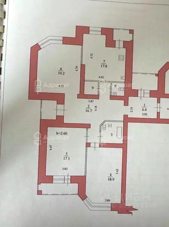 3-к кв. Волгоградская область, Волгоград ул. Тельмана, 14 (105.1 м) - Фото 0