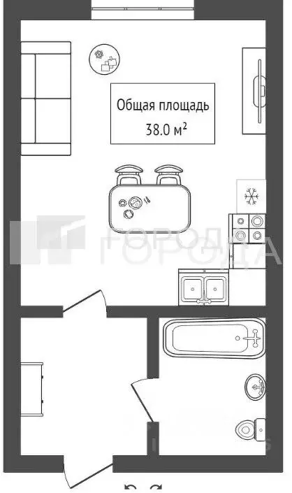 Студия Новосибирская область, Новосибирск ул. Виктора Шевелева, 34 ... - Фото 1