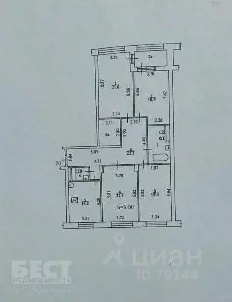 4-к кв. Москва ул. Гризодубовой, 2 (134.0 м) - Фото 2