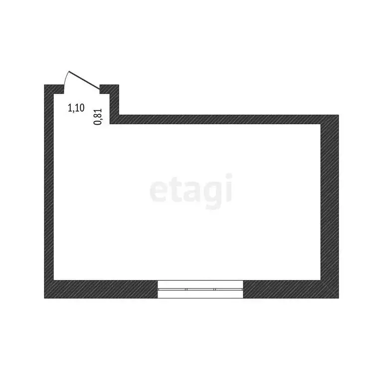 1к в -комнатной квартире (17.5 м) - Фото 2