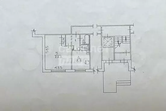 1-к. квартира, 40,6 м, 1/9 эт. - Фото 0