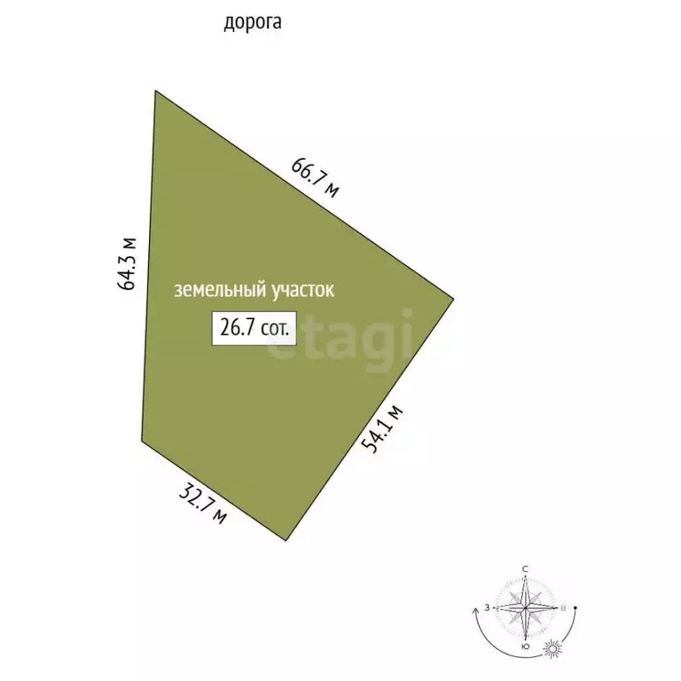 Участок в Вологодская область, Устюженский район, д. Кротынь  (26.71 ... - Фото 2